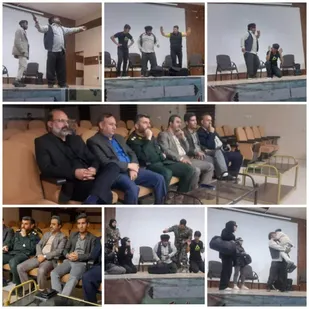 اجرای نمایش طنز سارقان بانک اثر منتخب کانون بسیج هنرمندان ایذه در دومین رویداد هنری تئاتر شب های فیروزه ای خوزستان