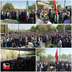 تشییع باشکوه شهید مدافع امنیت در اندیمشک