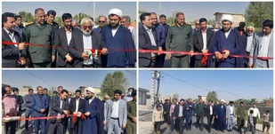 افتتاح دو طرح هادی در روستای عبدل آباد و جهادآباد شهرستان عنبرآباد