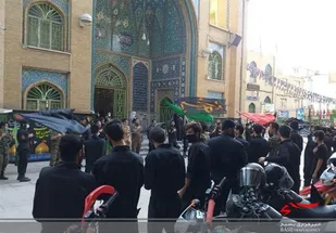 عزاداری یگان موتورسواران سپاه  البرز در امامزاده حسن(ع)