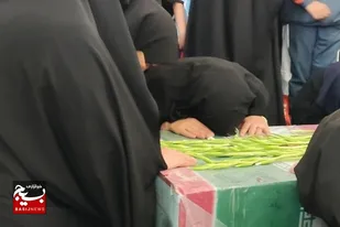 مراسم معنوي وداع با شهيد گمنام در نمازخاته مجموعه آموزشي دانشگاه علوم پزشكي زابل