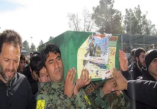 خاکسپاری پیکر شهید &laquo;فاطمیون&raquo; در گلزار شهدای تهران
