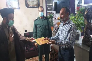 دیدار و سرکشی از خانواده&zwnj;های پاسداران بازنشسته سپاه ناحیه زرین دشت