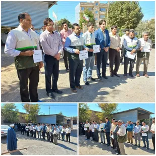 تجمع پرسنل شبکه بهداشت و درمان شهرستان بدره