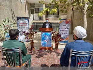 حضور فرمانده سپاه شیروان و جمعی از مسئولین در مراسم یادبود خیرین سلامت شیروان
