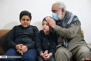 دیدار سردار محمدرضا نقدی با خانواده شهید محمد محمدی