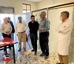 بازدید مدیر عامل شرکت نفت وگاز آغاجاری از موکب شهید تندگویان وزارت نفت (جنوب )