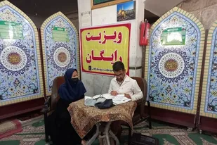 اجرای طرح ویزیت رایگان در پایگاه خیزران حوزه نرجس خاتون(س) زاهدان