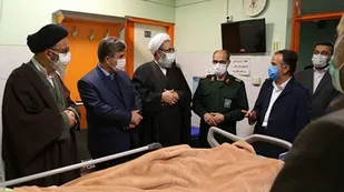عیادت مسئولان ارشد آذربایجان شرقی از مداح و رزمنده دوران دفاع مقدس