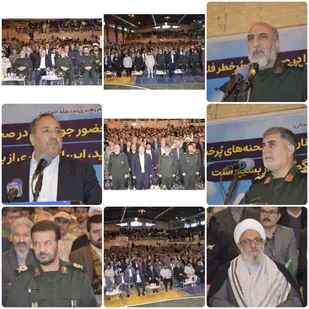 همایش اقتدار بسیج با حضور فرمانده دانشگاه تربیت پاسداری امام حسین (ع)