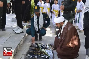 مهمانی لاله&zwnj;ها در گلزار شهدای فارسان