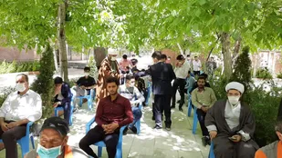 حضور خادمان حرم رضوی در شهرستان خوانسار