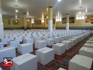 یلدای مهدوی و توزیع بسته های کمک معیشتی به نیازمندان