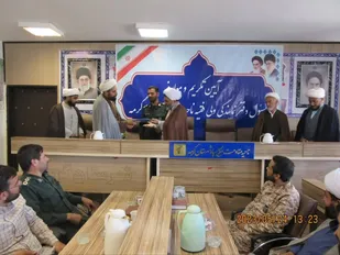 آیین تکریم و معارفه مسئول دفتر نمایندگی ولی فقیه در ناحیه گرمه برگزار شد