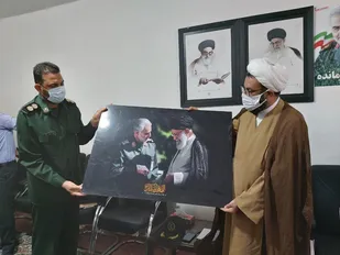 دیدار فرماندهی و پرسنل سپاه ریگان با امام جمعه جدید شهرستان