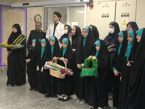 دیدار جانشین ناحیه مقاومت بسیج شهرستان بوشهر با کادر درمان بیمارستان خلیج فارس