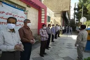 رزمایش سراسری اهدا خون بسیج پیشکسوتان جهاد و شهادت در زاهدان برگزار شد