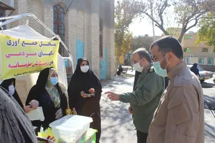 بازدید فرمانده سپاه شاهرود از ایستگاه&zwnj;های جمع آوری کمک&zwnj;های مومنانه+ تصاویر