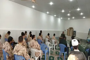 برگزاری کلاس عقیدتی سربازان وظیفه در آرادان