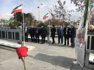 آیین خاطره گویی در مزار شهدای قروین برگزار شد