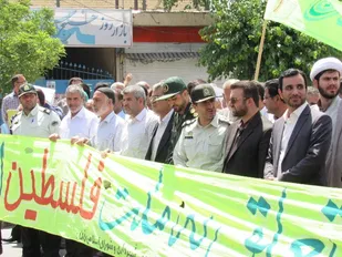 برگزاری راهپیمایی روز قدس در شهرستان رزن