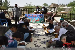 اجرای محفل انس با قرآن در روستای فرومد میامی
