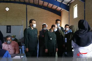 بازدید فرمانده سپاه امام حسن مجتبی(ع) البرز از پایگاه تجمیعی واکسیناسیون کووید ۱۹&lrm;&lrm;