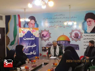 نشست خبری ویژه اصحاب رسانه با حضور فرمانده ناحیه مقاومت بسیج جوادالائمه(ع) + تصاویر