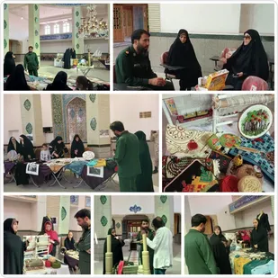 بازدید جانشین سپاه پیشوا از برگزاری نمایشگاه صنایع دستی و عکس