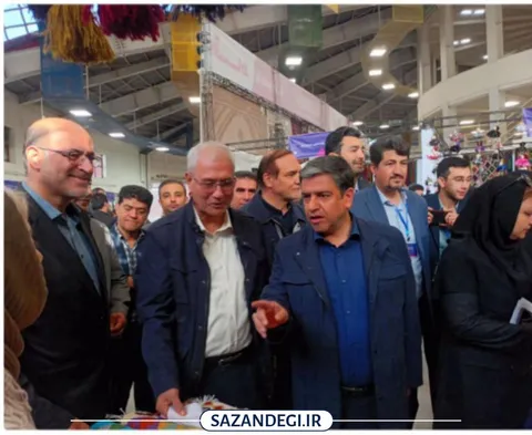 بازدید مقامات ارشد کشوری از دستاوردهای اقتصاد مقاومتی بسیج نمین در نمایشگاه بین‌المللی اردبیل