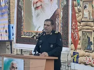 مراسم نکوداشت رزمندگان دفاع مقدس ناحیه امام صادق(ع) قزوین با سخنرانی سردار آبنوش + تصاویر