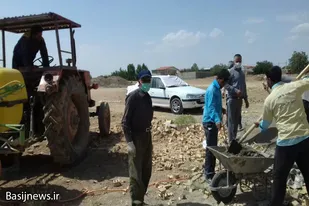 برگزاری اردوی جهادی بسیجیان پایگاه شهید شیرودی امتلر رزن