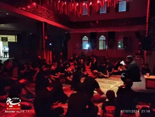 برگزاری مراسم عزاداری ایام شهادت سید و سالار شهیدان در مسجد جامع شهر گرمدره+تصاویر