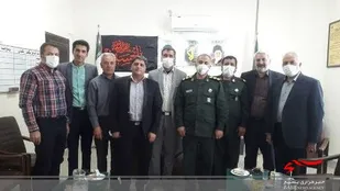 دیدار هیات رئیسه اتاق اصناف بردسکن با فرمانده سپاه ناحیه این شهرستان