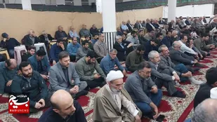 مراسم گرامیداشت شهدای خدمت در مسجد پیامبر اعظم بازار رامسر برگزار شد