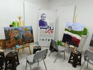 برگزاری کارگاه نقاشی &laquo;روایت یاران&raquo; با محوریت تمثال شهید حاج محمدسعید ایزدی