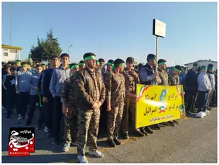صبحگاه مشترک دانش آموزی شهرستان هزار سنگر آمل