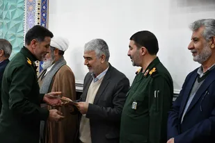 تجلیل از مقام پاسدار و جانباز در سپاه فتح کهگیلویه و بویراحمد + ( تصاویر)