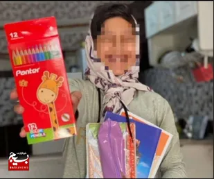 تقدیم لوازم&zwnj;التحریر به دانش&zwnj;آموزان نیازمند دبستان سید حسن نصرالله