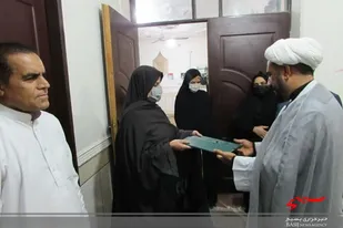 دیدار با خانواده معزز شهداء روحانی در شهرستان سراوان