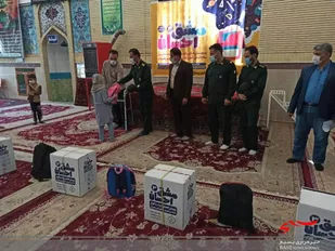 توزیع 250 کیف و لوازم التحریر در سپاه ناحیه صحنه