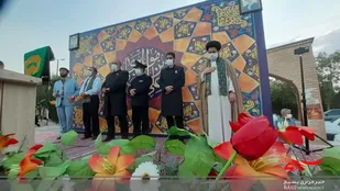 جشن میلاد امام رضا(ع) در گلزار شهدای شهر اراک برگزار شد+تصاویر