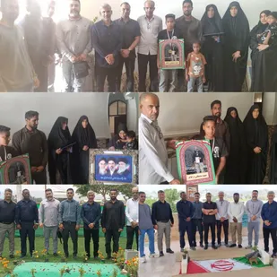 دیدار&nbsp; مدیران ورزش بسیج نواحی و یگان های سپاه استان هرمزگان&nbsp; با خانواده های معظم شهدای&nbsp; ورزشکار