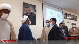 برگزاری مراسم تکریم و معارفه مسئول دفتر نمایندگی ولی فقیه در سپاه شهرستان عنبراباد