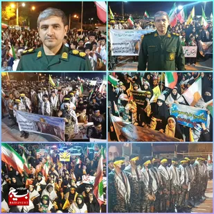 برگزاری رزمایش جان فدابرای ایران امام رضایی در شهرستان هندیجان
