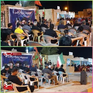 برگزاری مراسم سوگواری مردم شهرزهره بندر هندیجان درگرامیداشت رهبر شهید