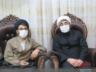 دیدار مسئول نمایندگی ولی فقیه سپاه خمینی شهر با حجت الاسلام مقتدا لطفی