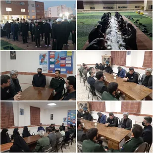ضیافت افطاری ساده و نشست قرارگاه اجتماعی و فرهنگی با حضور مسئولین در آموزشگاه شهید سلیمانی شهرک آژینه پیشوا