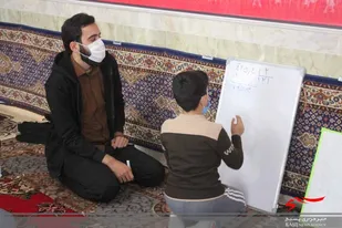 بازدید فرمانده سپاه مراغه از گروه جهادی متعلمان گمنام