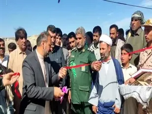 افتتاح حوزه مقاومت برادران شهید مهران شوری زاده در روستای مرادآباد چابهار